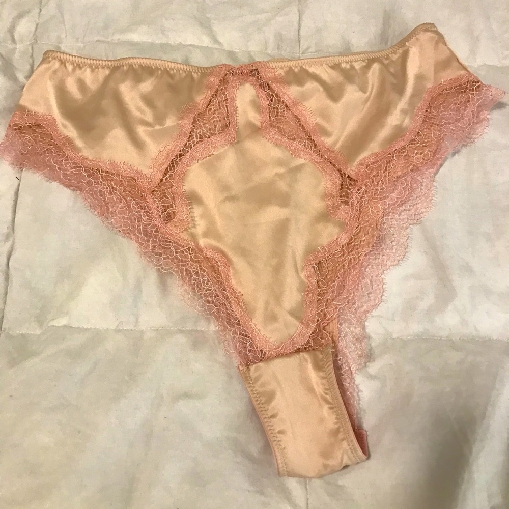 NWOT Victorias Secret silk and lace panty